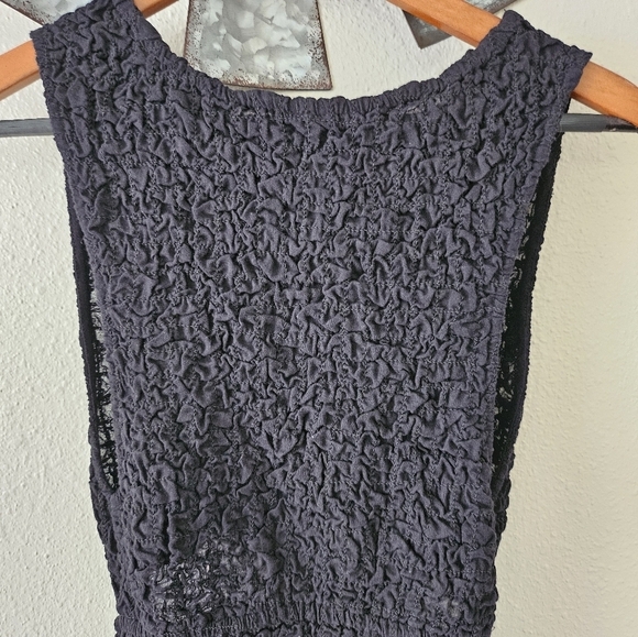 Free People Scarlett Solid cut Out Mini DressBodycon Black XS. - Picture 5 of 8